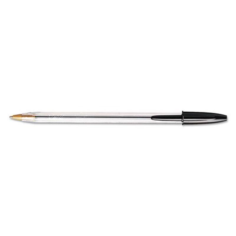 Cristal Ballpoint Stickペン,ブラックインク、M、ダース