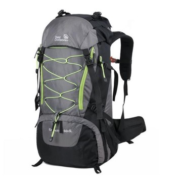 Amazon中性露營65l戶外健行包大防水旅行露營背包