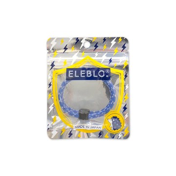 ELEBLO 日本-頂級強效編織紋防靜電手環-EB13-6淺藍1入/袋(急速除靜電手腕帶,男女手環飾品,開汽車門防靜電,綁馬尾髮圈,日常穿搭造型配件)
