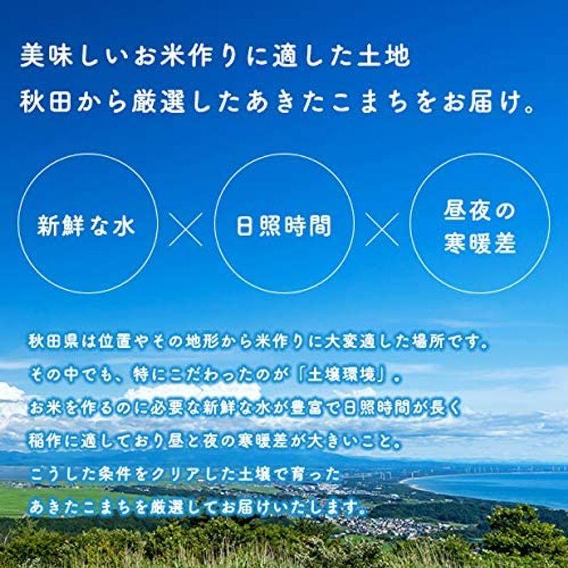 五分つき5ｋｇ令和4年産 秋田県産 あきたこまち 厳選米 米びつ当番天鷹唐辛子プレゼント付き