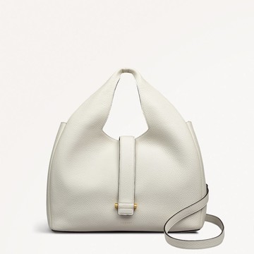 Radley London Womens Leather Sloane Street Medium Ziptop Grab - White Medium