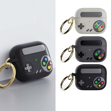 【山水之寶】Airpods Pro3保護殼 復古遊戲機造型耳機保護套（上下蓋分開式） 附扣環 耳機保護殼 可無線充電