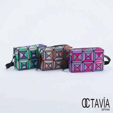 OCTAVIA 8 -  教堂彩窗 幾何三角立體四方斜背小包 - 多色可選