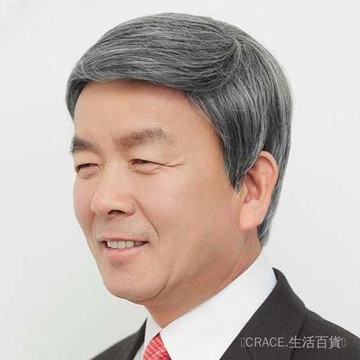 🔥可開發票#爸爸假髮60到70嵗男士高檔仿真老頭假髮中老年人短髮花白色父親#免運