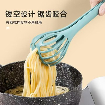 🔥臺灣出🔥多功能打蛋器手動新款家用廚房三合一夾子麪條夾神器視頻多用途