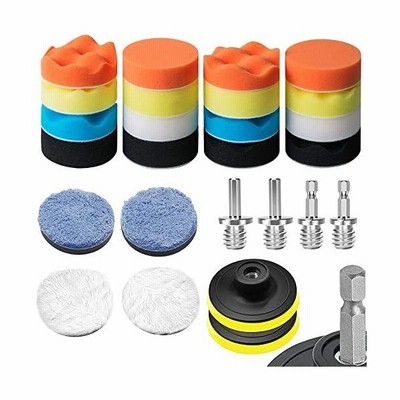 ポリッシャー バフ 80mm 26点 六角軸付き 電動ポリッシャー用 電気ドリル インパクトドライバー用 研磨パッド 洗車セット 自動車ポリッシャー車 通販 Lineポイント最大get Lineショッピング