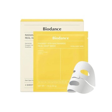 Biodance深層亮白面膜#維他命(34gx4片)盒(國際航空版)