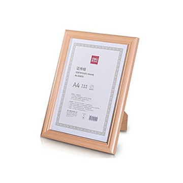 得力Deli 高級獎狀框/50876/A4/淺木色/壁掛.桌上皆可/直.橫兩用/證書框
