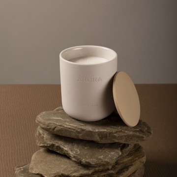 【ARURA】薰衣草 溫泉之夢香薰蠟燭 | 放鬆心情 日本原料