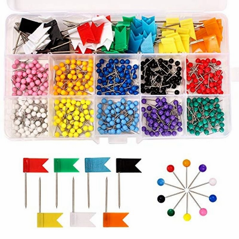 プッシュピン 押しピン 570枚入り 画びょう マップピン 丸 フラッグピン 画鋲 ミックスカラー 学校用 事務用品 文具用品 カレンダー固 通販 Lineポイント最大get Lineショッピング