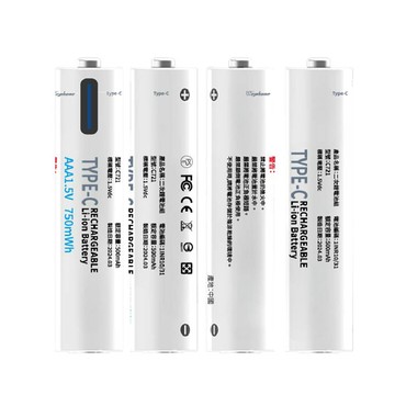 WEPHONE Type-C可充式鋰電池四入組