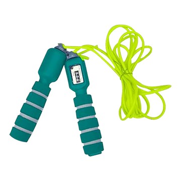 成功SUCCESS可調式海綿計數跳繩/S4614A/繩長270cm繩徑 5mm/藍綠