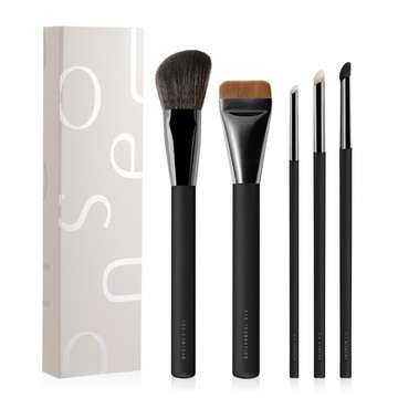 Solone 台灣公司貨 大藝術家玩色刷具立體無瑕5件組 附品牌專屬盒  1組  黑色