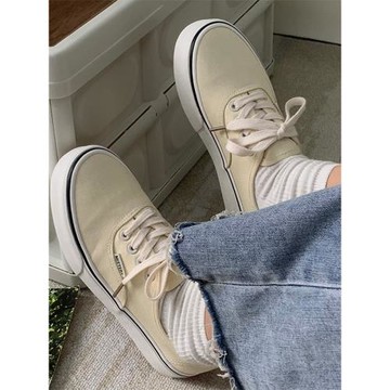 香港潮牌秋季新款透氣復古經典港風帆布鞋女2025板鞋低幫學生鞋子