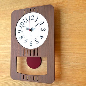 【yamato japan】Retro modern純手工木製復古摩登擺動時鐘