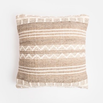 艾禮思手工編織羊毛抱枕套50x50cm 橫紋編織