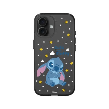 iPhone 16 Clear (相機按鈕) 酷墨灰 - 迪士尼-史迪奇 Disney Stitch - 史迪奇 - 毛茸茸超可愛