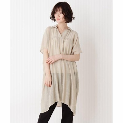 シューラルー スラブゆるチュニックワンピース レディース ベージュ 03 L Shoo La Rue 通販 Lineポイント最大get Lineショッピング