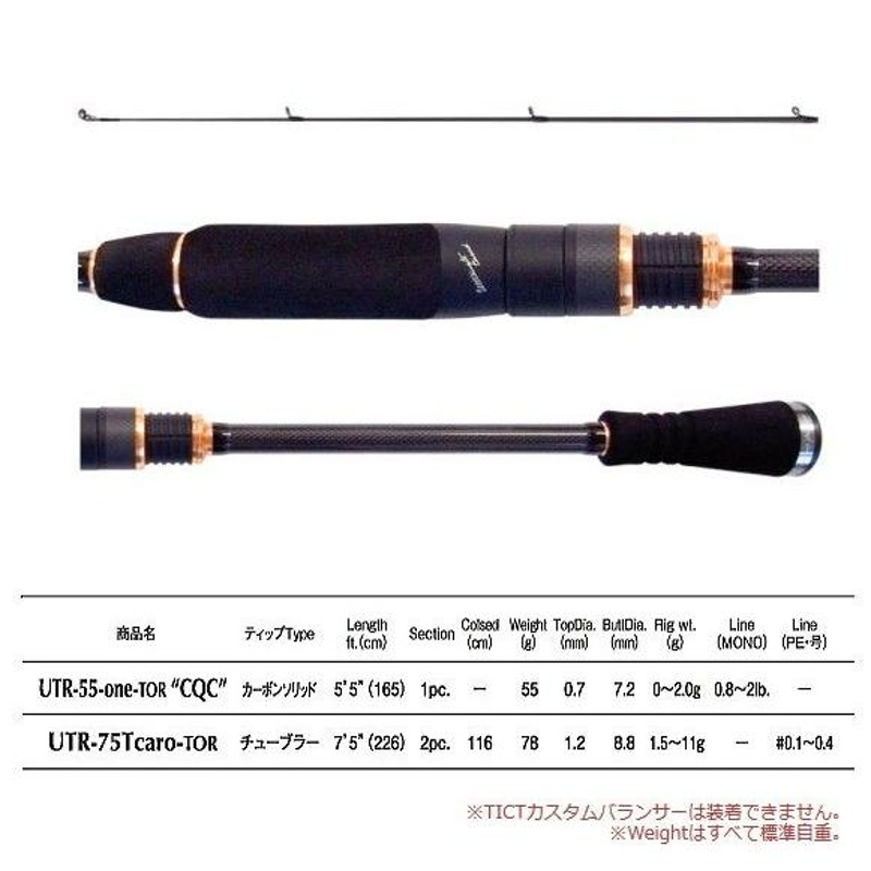 ティクト スラム アルティメットチューン UTR-75Tcaro-TOR / アジング