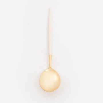 Dalper MYA不鏽鋼餐匙20.6cm 象牙白金