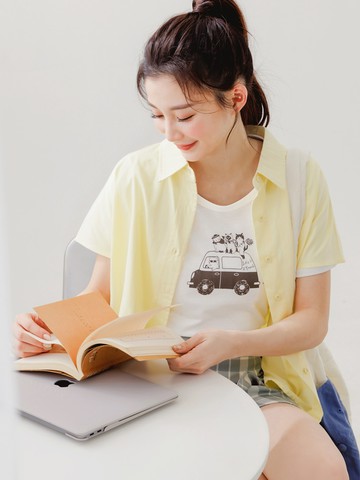 台灣製造．柔棉萌寵印花短T