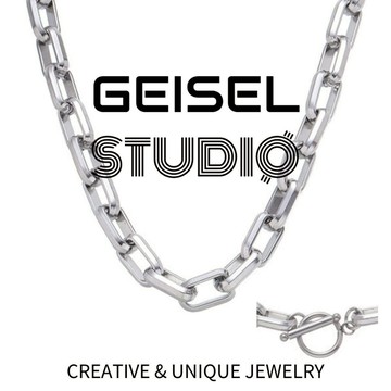 【GEISEL】工業風OT古巴項鍊 男款項鍊 西哈項鍊 潮男款鈦鋼項鍊 項鍊男 男生項鍊 不鏽鋼項鍊(B-035)