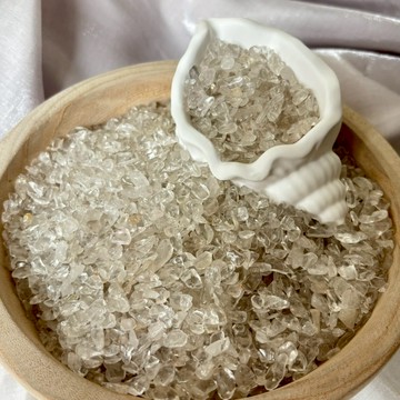 ✨ 天然白水晶碎石（5–7mm／7–9mm／9–12mm）空間淨化 基礎能量石 水晶碎石 100g裝 能量放大 水晶陣必