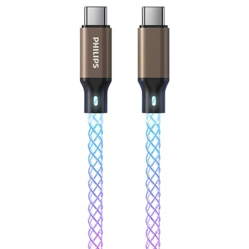 PHILIPS 飛利浦 Type-C-Type-C 240W 流光充電線 DLC4689C  金色  1個  100cm