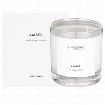 THE WHITE COMPANY 琥珀香氛蠟燭280g (國際航空版)(效期至202811)