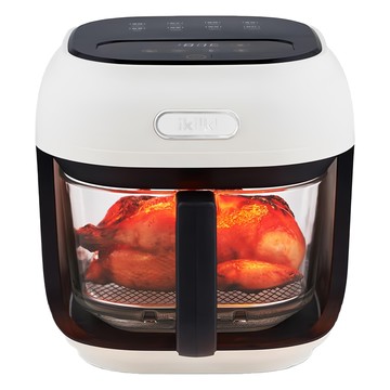 ikiiki 伊崎 美派烘炸鍋 IK-OT3101 白色 氣炸鍋 透明玻璃內鍋 健康烹飪  1個