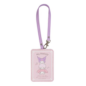 MY MELODY 美樂蒂 斜紋證件套  美樂蒂 + 酷洛米  11.3 x 7.6cm  1個