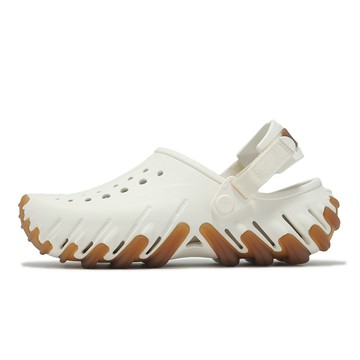 Crocs 洞洞鞋 洞洞鞋 Echo Gum Ro Clog 男女鞋 粉筆 波波坦克克駱格 涼拖鞋 膠底 卡駱馳
