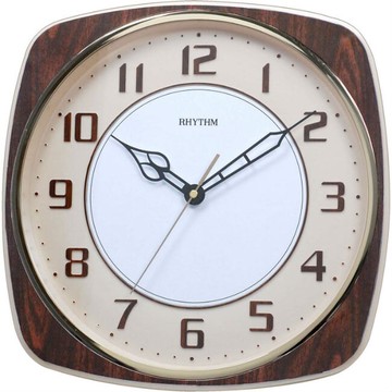 RHYTHM 麗聲鐘(CMG509) 3D立體數字方形掛鐘/33cm｜樂天全館特惠中★指定刷卡回饋10%