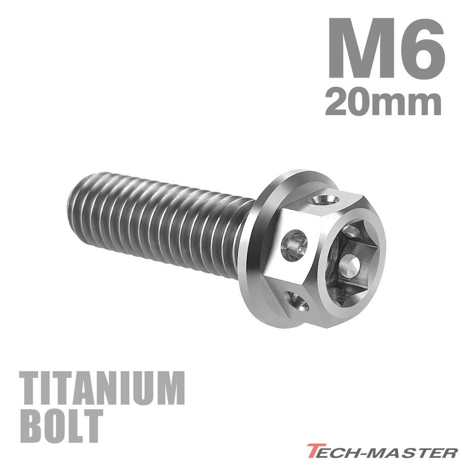 送料無料限定セール中 64チタン M6×20mm P1.0 デザイン六角ボルト 六角穴付きボルト フランジ付き シルバー Ti6Al-4V JA727  www.escuelamediamorresi.com.ar