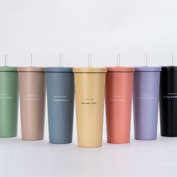 【Oolab 良杯製所】莫蘭迪系列 二代不鏽鋼吸管杯850ml