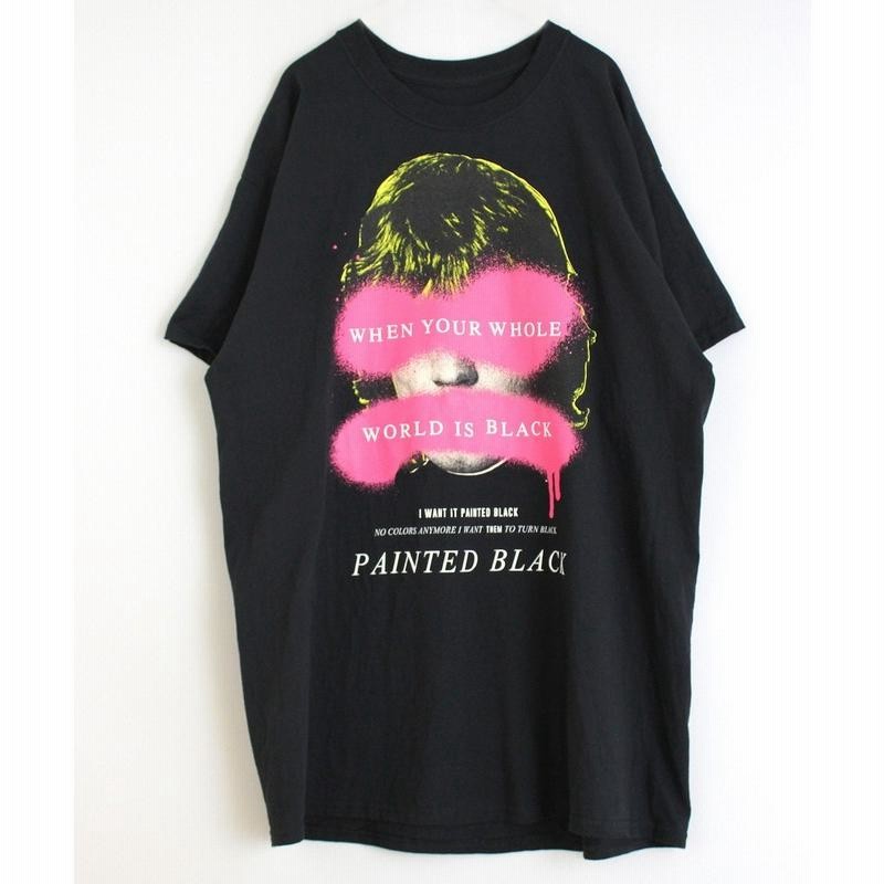 ☆セール SALE☆ アールエヌエー RNA ペイントブラックTEEシャツ パンク メディア バンドT ビッグシルエット Tシャツ 半袖 ブランド  レディース 服 | LINEブランドカタログ