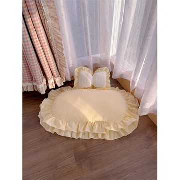 可拆洗橢圓寵物墊狗窩貓窩四季通用秋冬保暖可愛公主床小型犬貓床