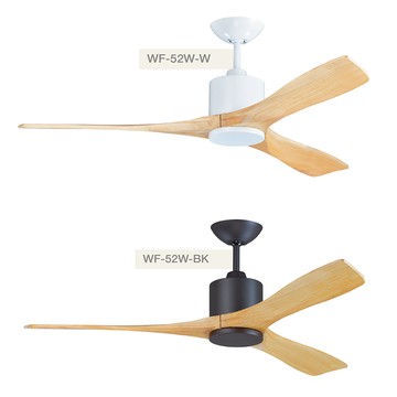 鴛鴦 珍珠白梧桐木 DC扇 C05-WF-52W-W 52W-BK