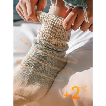 BEEFF 秋冬保暖加厚毛巾襪子“襪筒松軟不勒腳” 居家保暖睡覺襪