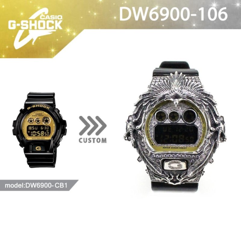 G-SHOCK CUSTOM ジーショック カスタム 腕時計 DW-6900 DW6900CB-1 イーグル フェザー インディアン いぶし カスタムベゼル  CROWNCROWN DW6900-106 | LINEブランドカタログ