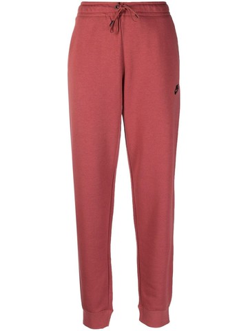 Nike - Sportswear Essential fleece joggers - women - Cotton/Polyester - L - Red