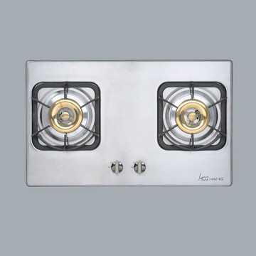 HCG和成 不鏽鋼 檯面式 雙口 瓦斯爐-天然/GS216Q-NG1 合格瓦斯承裝業 全省免費安裝（離島及偏遠鄉鎮除外）