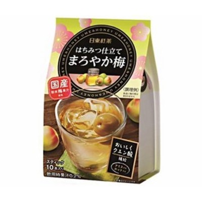 三井農林 日東紅茶 はちみつ仕立て まろやか梅 9.8g×10本×24個入｜ 送料無料