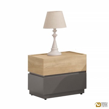WAKUHOME 瓦酷家具 Oliver時髦灰調床頭櫃寬50X深40X高43(公分)