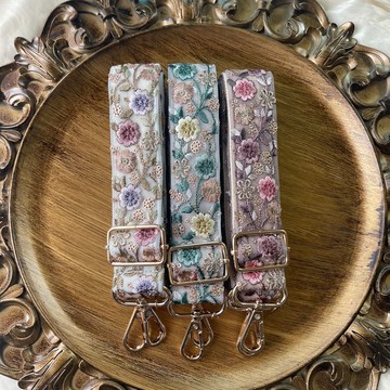 印度刺繡緞帶 斜背帶 手機斜背帶