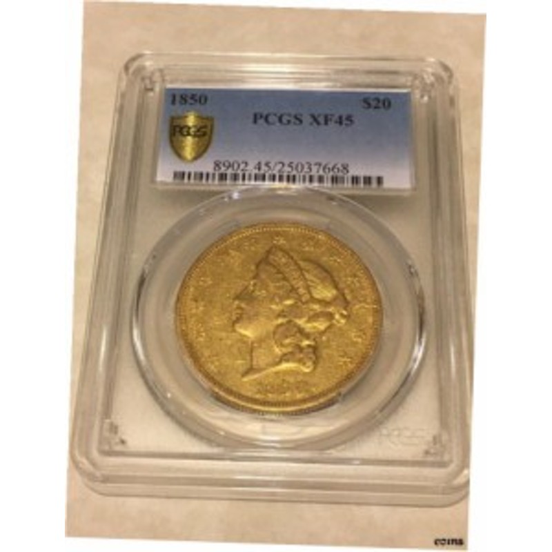 品質保証書付】 アンティークコイン NGC PCGS 1850 XF45 PCGS Liberty