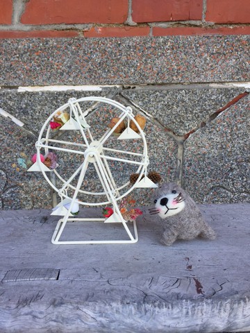 抱抱 海豹吊飾 羊樂多羊毛氈樂園