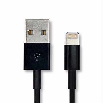USB-A to Lightning傳輸充電線 iPhone 5 / iPad mini 專用 Lightning to USB 充電傳輸線 (10cm) - 黑色