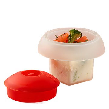 LeKue 方塊微波煮蛋器  1個  白色