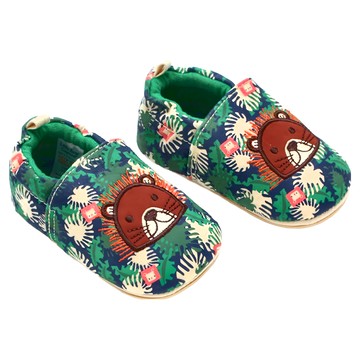 手工防滑嬰兒學步鞋 精梳棉+PVC  大獅王  12cm  大獅王 多色